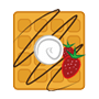 strawberry waffles